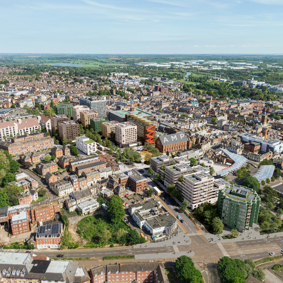 Greyfriars Green, Northampton for West Northamptonshire Council with Studio Egret West
