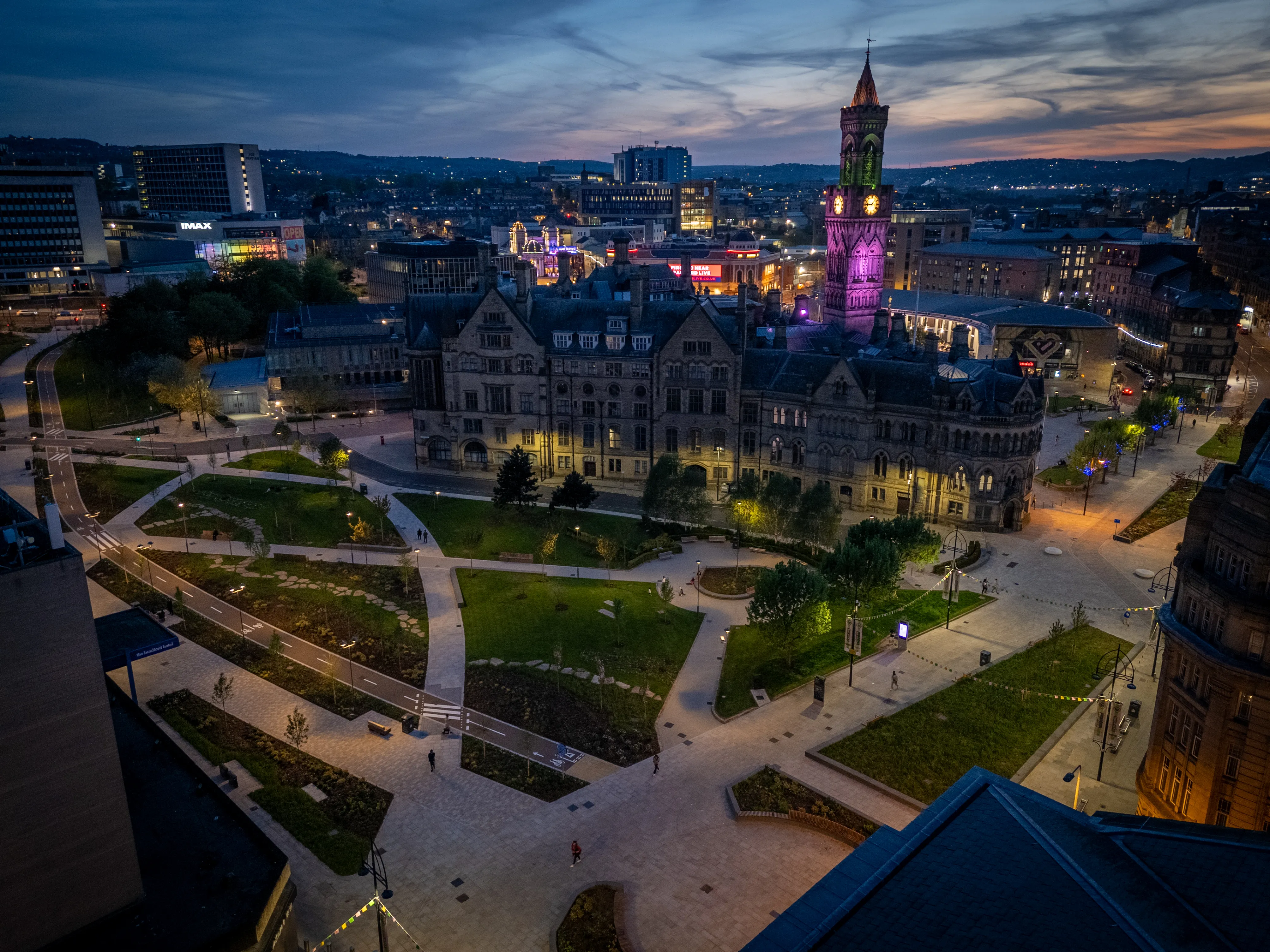 Bradford City Centre Walking and Cycling Improvements Scheme, Bradford for West Yorkshire Combined Authority and City of Bradford Metropolitan District Council with Balfour Beatty, Sweco and Gavin Jones