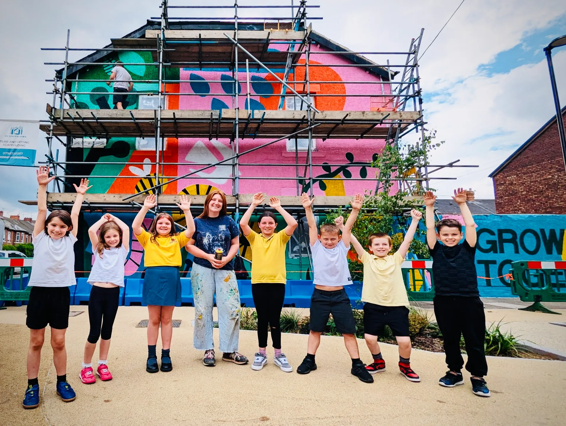 Chillizens Play Pocket, Newcastle upon Tyne for Newcastle City Council with Layer.Studio, Harper Perry, Chillingham Road Primary School and Molly Bland Art