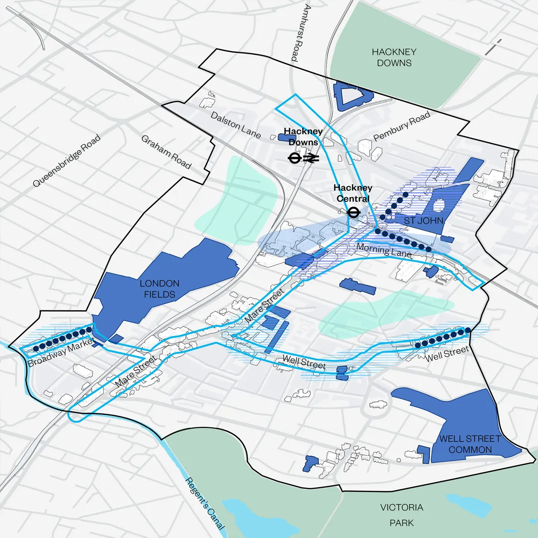 Hackney Central Town Centre Strategy, London Borough of Hackney for the London Borough of Hackney with We Made That, PRD, Maayan Ashkenazi, Authentic Futures and Stockdale