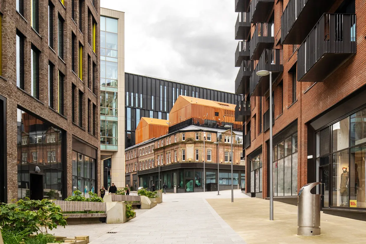 Heart of the City, Sheffield for Sheffield City Council and Queensberry Real Estate with Feilden Clegg Bradley Studios, Lathams, Leonard Design, Planit, Turner & Townsend and Counter Context
