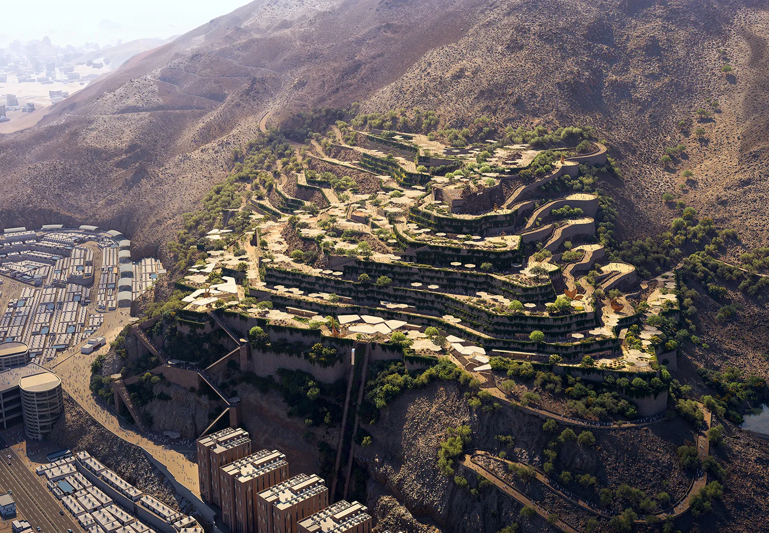 Jabal Thabeer, Makkah, Saudi Arabia for Kidana with Gillespies, PUD Consultants, Systematica and Studio 4215
