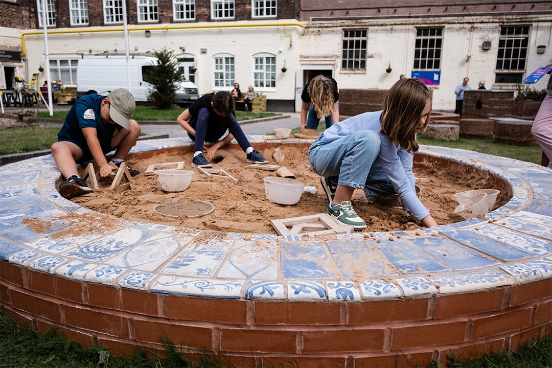 Rammed Earth Playscape, Stoke-on-Trent for British Ceramics Biennial with Tuckey Design Studio, Sarah Fraser, Woodcast Designs, Samsoum Studio and University of Staffordshire Design